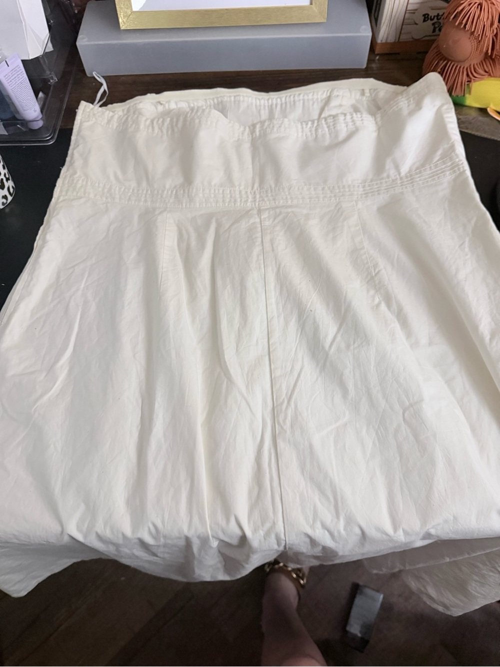 GAP Y2K White Strapless Dress (see notes) Subtle Paneling